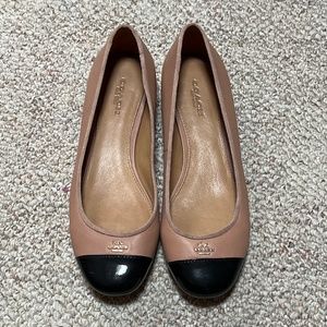 Coach cap toe flats